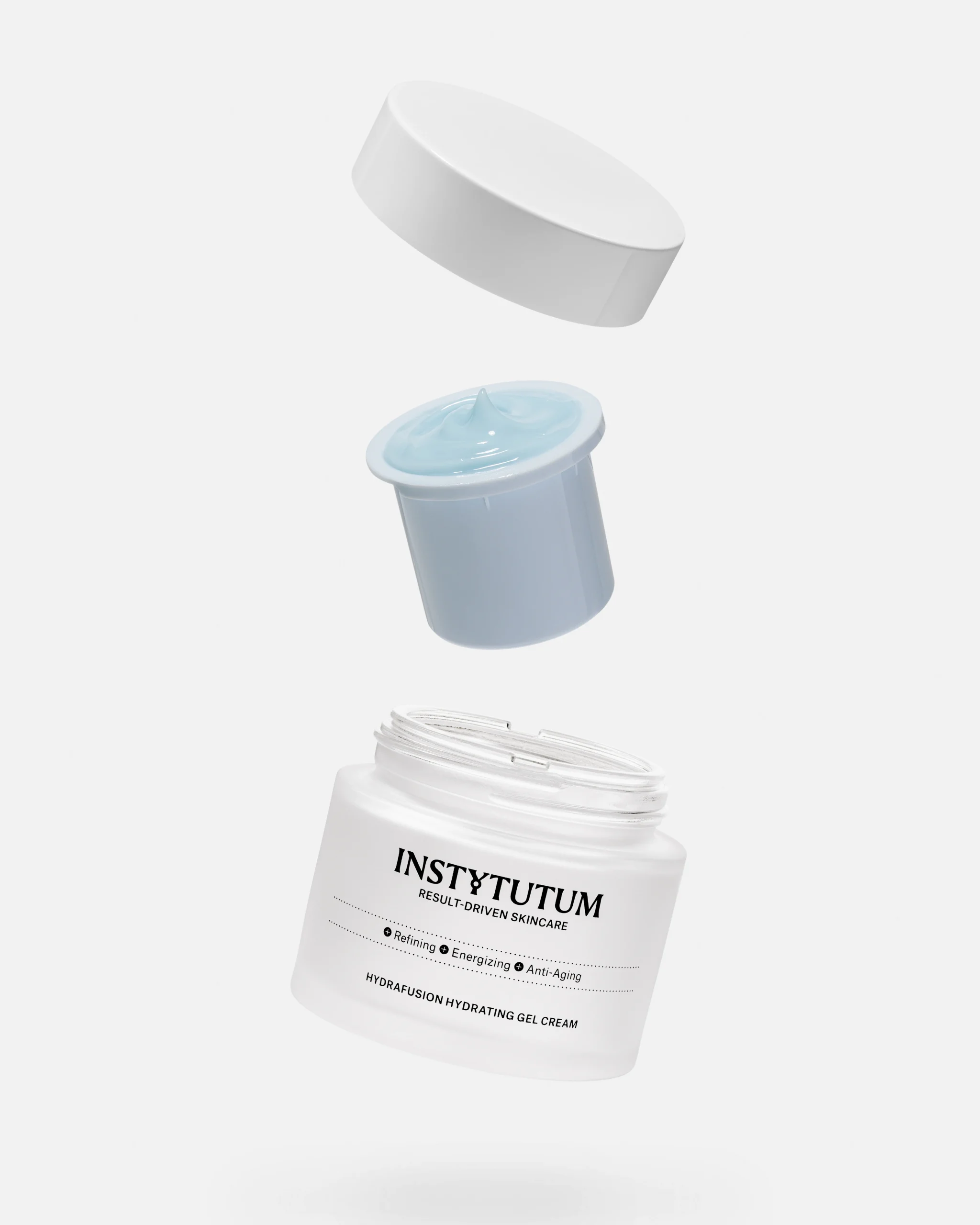 Увлажняющий гель-крем с 4 типами гиалуроновой кислоты Instytutum HydraFusion Hydrating Gel Cream Next-Gen Refill 50 мл — изображение 2